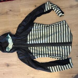 Striped Black and Gray Women's Jacket